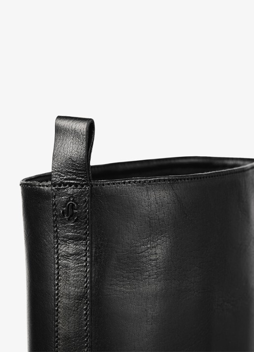 Jimmy Choo Mave 45 laars van leer - detail 3 zwart