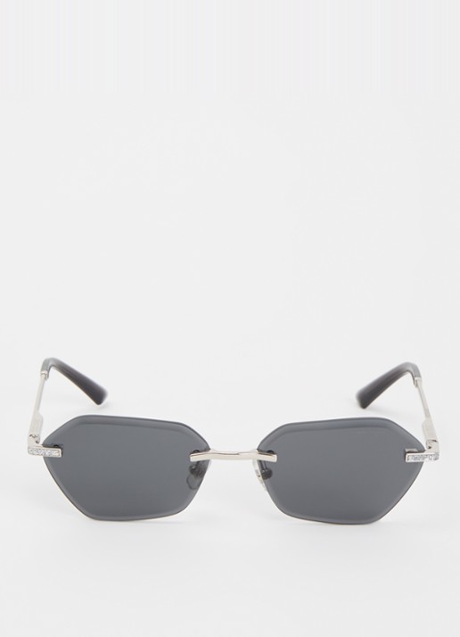 Jimmy Choo Retro zonnebril JC4022J - detail zilver
