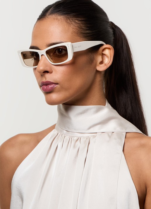 Jimmy Choo Retro zonnebril JC5002BU - voorkant 2 wit