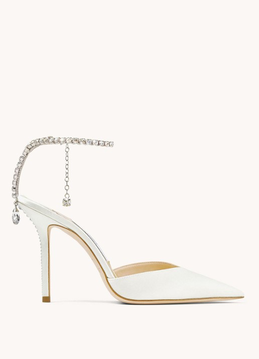 Jimmy Choo Saeda 100 sandalette van satijn