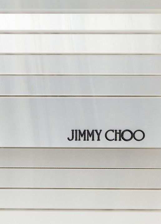 Jimmy Choo Sweetie Mother Of Pearl clutch met geitenleren details - detail 5 parelmoer