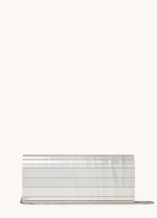 Jimmy Choo Sweetie Mother Of Pearl clutch met geitenleren details - detail 6 parelmoer