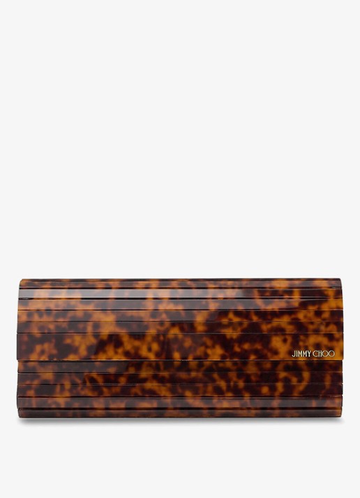 Jimmy Choo Sweetie Plexi clutch met afneembare schouderriem