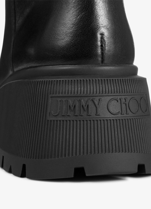 Jimmy Choo Tamsin overknee laars van kalfsleer - detail 2 zwart