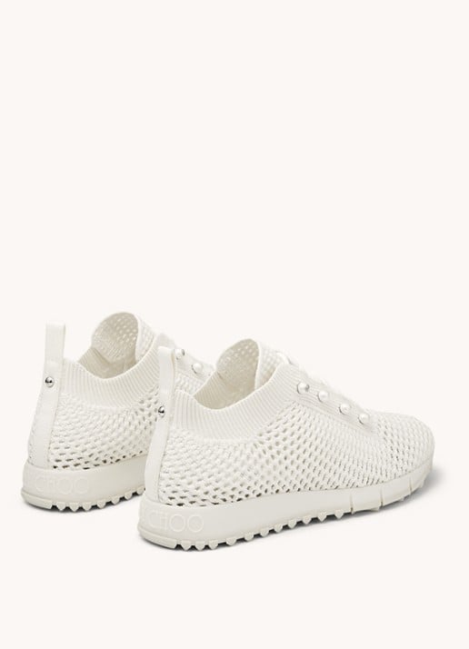 Jimmy Choo Veles sneaker van mesh - detail 5 gebroken wit