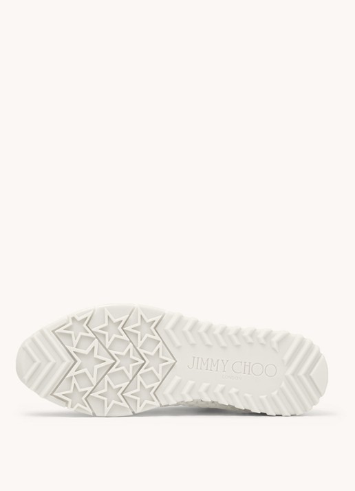 Jimmy Choo Veles sneaker van mesh - detail 6 gebroken wit