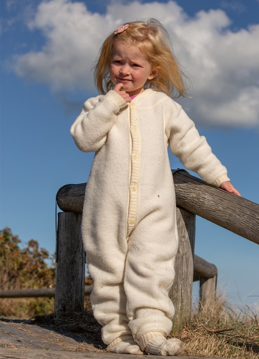 Joha Babypak van merino wol - voorkant 2 creme