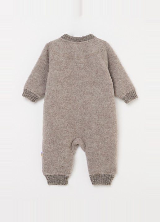 Joha Babypak van merino wol - voorkant 2 taupe