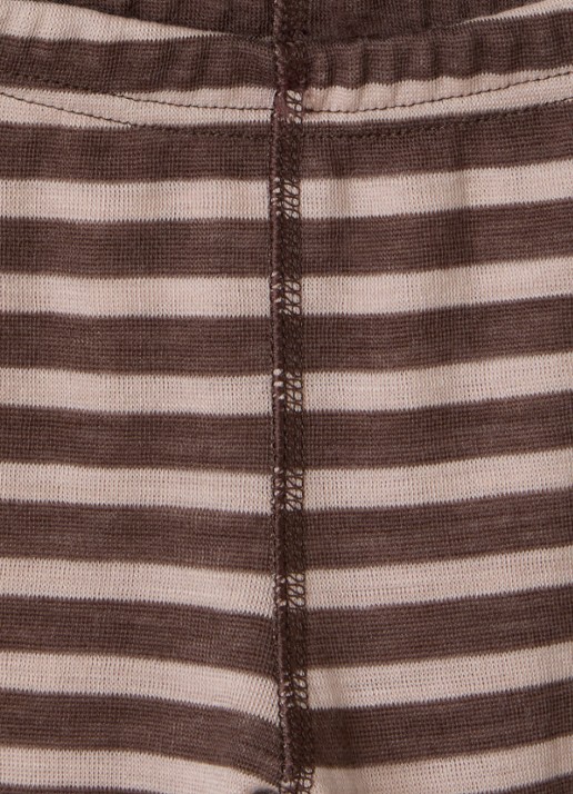 Joha Legging in wolblend met print - detail bruin