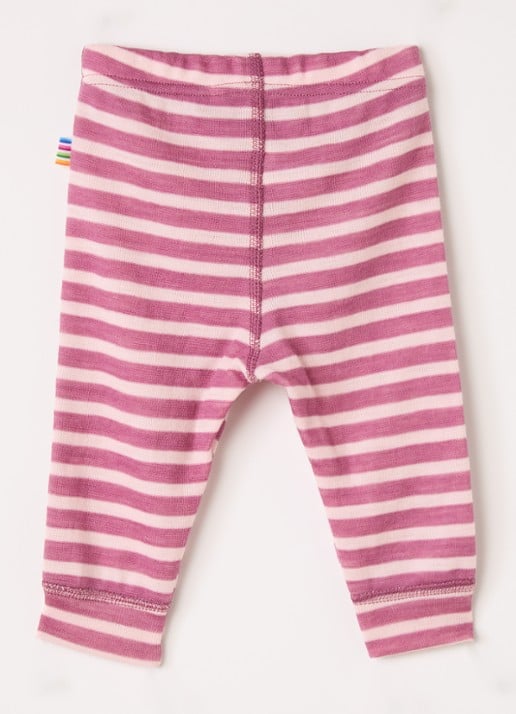 Joha Legging in wolblend met print - voorkant 2 roze