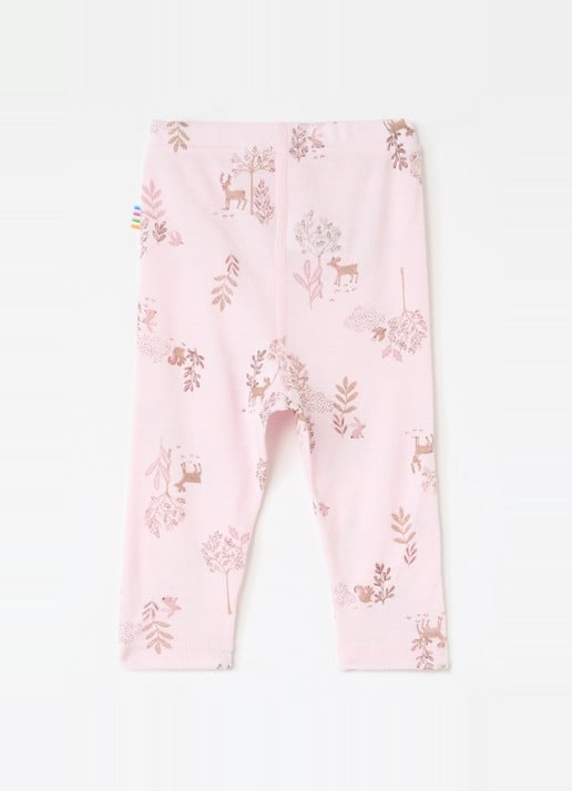 Joha Legging in zijdeblend met print - voorkant 3 lichtroze