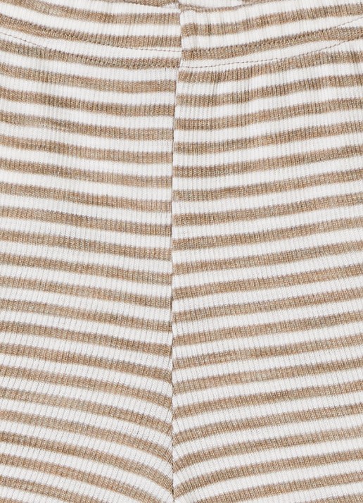 Joha Loose fit korte broek in zijdeblend - detail 3 beige