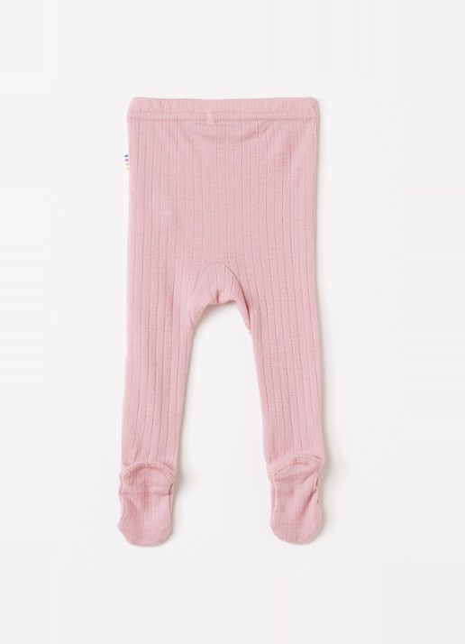 Joha Ribgebreide maillot van merino wol - voorkant 3 roze
