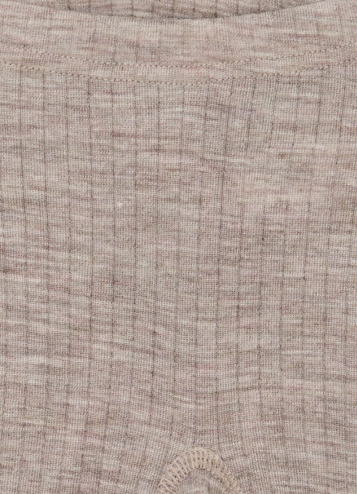 Joha Ribgebreide maillot van merino wol - detail beige