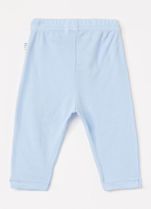 Joha Summer legging van merino wol - voorkant 2 lichtblauw