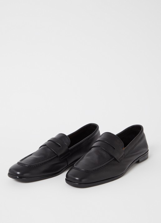 Jonak Aca loafer van leer - detail zwart