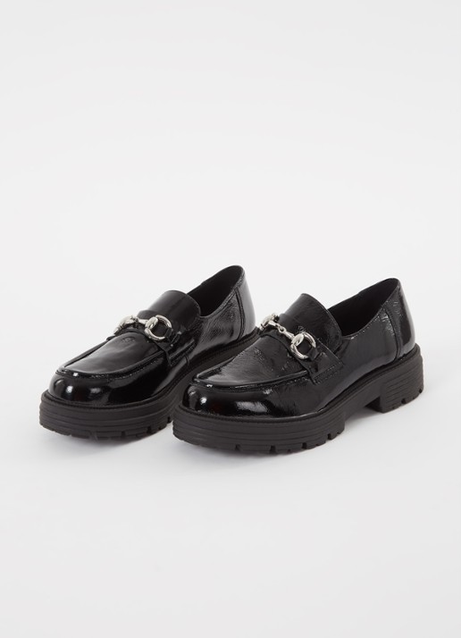 Jonak Anton loafer van lakleer - detail zwart