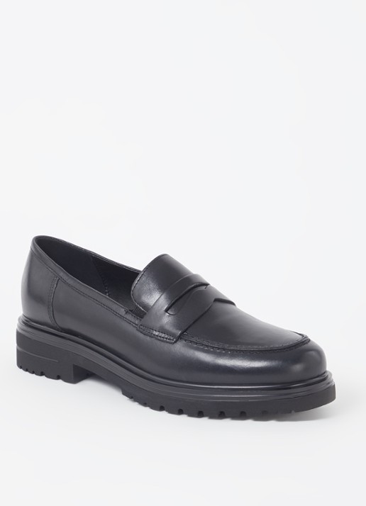 Jonak Arlo loafer van leer - voorkant 4 zwart