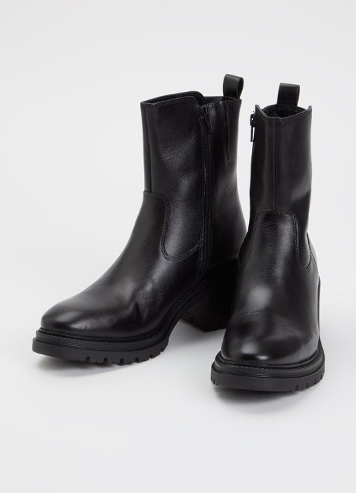 Jonak Astre bikerboot van leer  - detail zwart