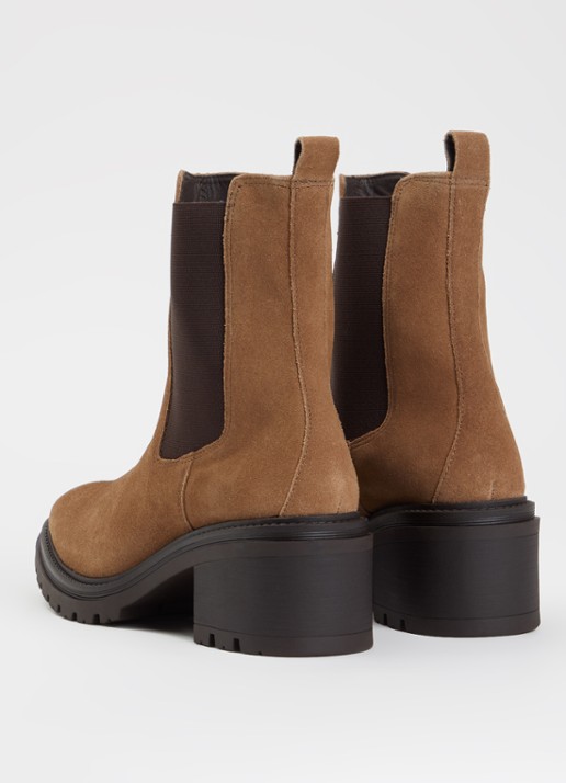 Jonak Astros chelsea boot van suède - achterkant beige