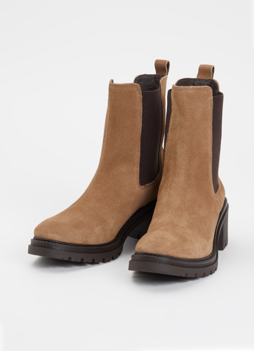 Jonak Astros chelsea boot van suède - detail 3 beige
