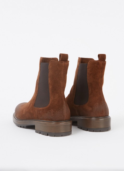 Jonak Celina chelsea boot van kalfsleer - achterkant 5 cognac