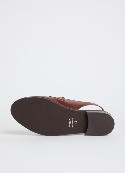 Jonak Delphy loafer van leer  - detail 6 cognac