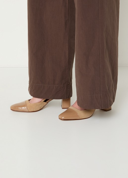Jonak Dhapop slingback van kalfsleer - voorkant 6 beige