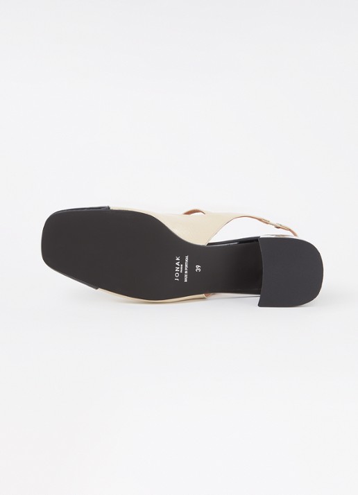 Jonak Doumy slingback met lakleren details - detail 6 zwart