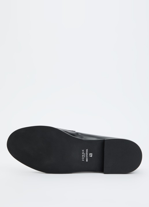 Jonak Drizza loafer van leer - detail 6 zwart