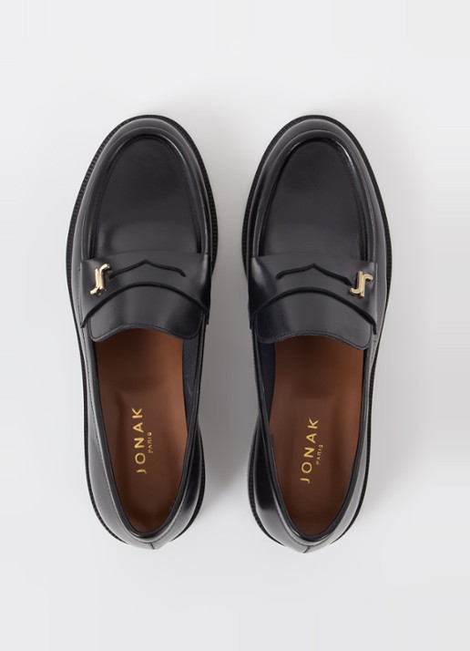 Jonak Dueri loafer van kalfsleer - detail 2 zwart