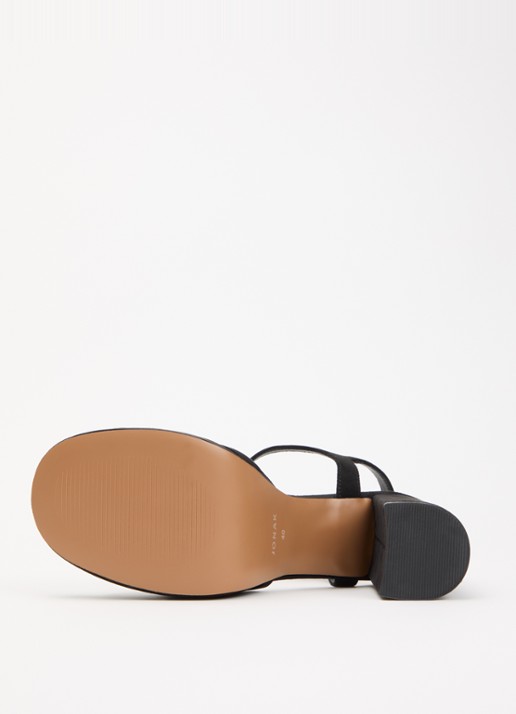 Jonak Jennyfer sandalette met details van mesh - detail 5 zwart