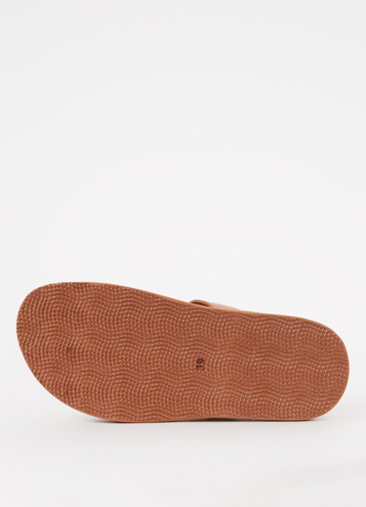 Jonak Luana slipper van kalfsleer - detail 3 cognac