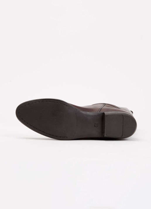 Jonak Melody laars van kalfsleer met gesp detail - detail 3 donkerbruin