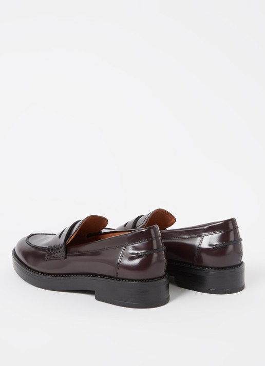 Jonak Mirna loafer van leer  - detail 4 aubergine