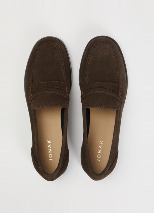 Jonak Naomie loafer van suède - detail 2 bruin
