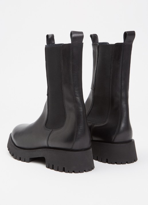 Jonak Ridle chelsea boot van leer  - achterkant 9 zwart