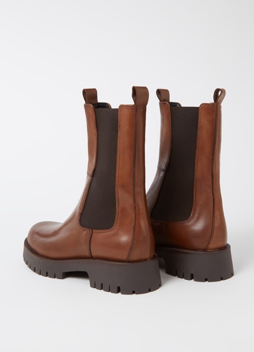 Jonak Ridle chelsea boot van leer  - detail 2 bruin