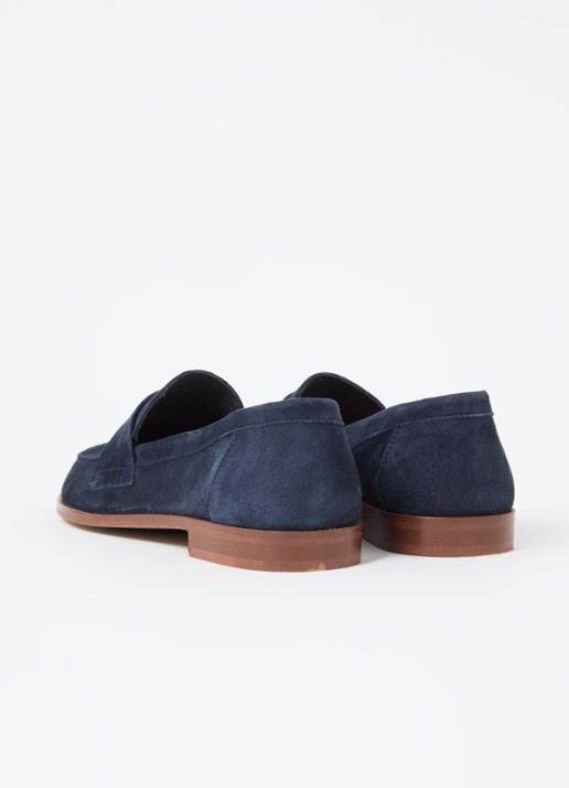 Jonak Thelma loafer van geitensuède - achterkant 2 indigo