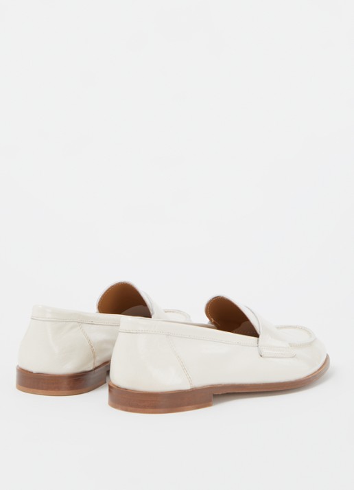 Jonak Thelma loafer van leer - detail 3 creme