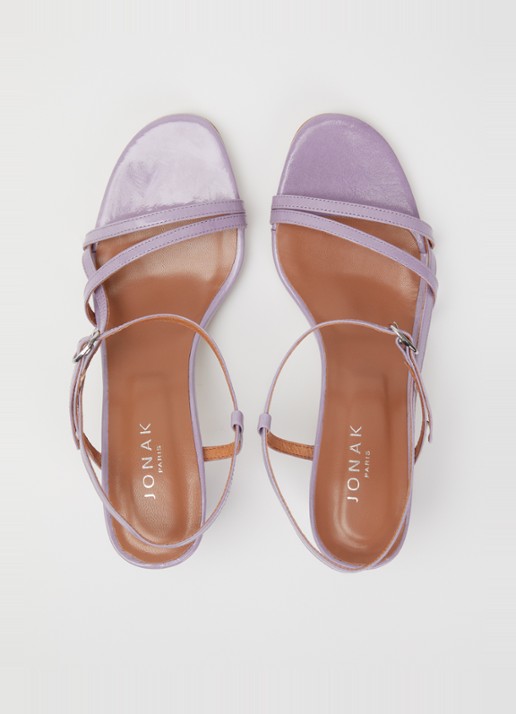 Jonak Vicomte sandalette van leer - detail 3 lila