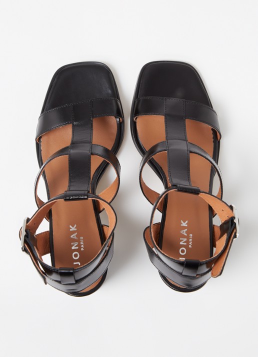 Jonak Vilma sandalette vam kalfsleer - detail 5 zwart