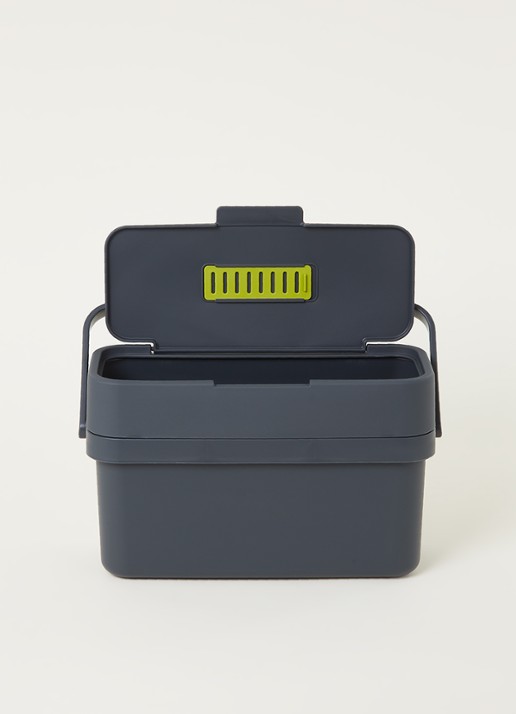 Joseph Joseph Compo 4 prullenbak 4 liter - voorkant 2 donkergrijs