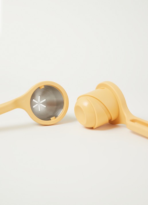 Joseph Joseph Helix citruspers - detail 3 geel