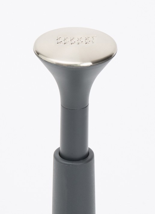 Joseph Joseph Push&Tear keukenrolhouder  - voorkant 2 donkergrijs