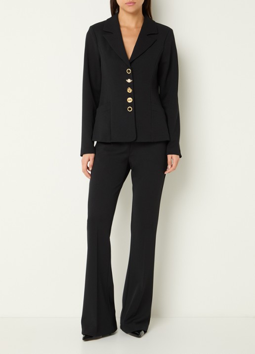 Joseph Ribkoff Blazer met steekzakken - voorkant 3 zwart