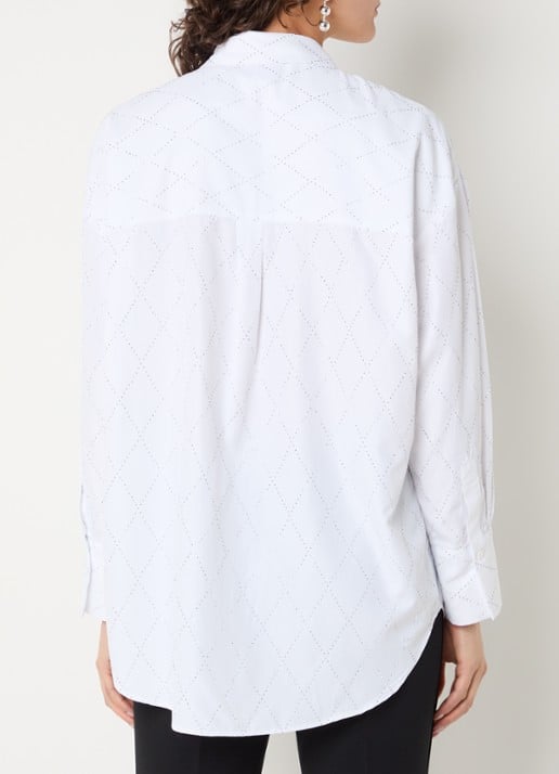 Joseph Ribkoff Blouse met strass - achterkant wit