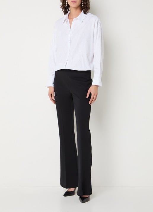 Joseph Ribkoff Blouse met strass - voorkant 4 wit