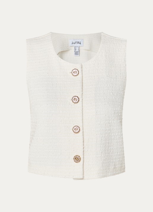 Joseph Ribkoff Fijngebreid gilet met structuur