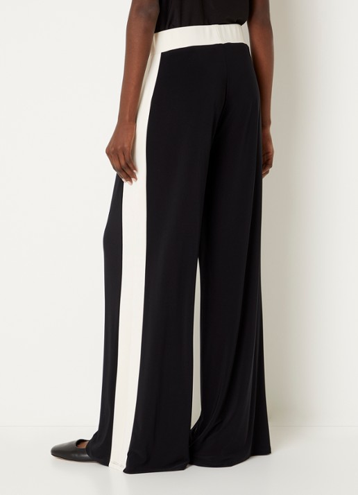 Joseph Ribkoff High waist loose fit joggingbroek met stretch - achterkant zwart